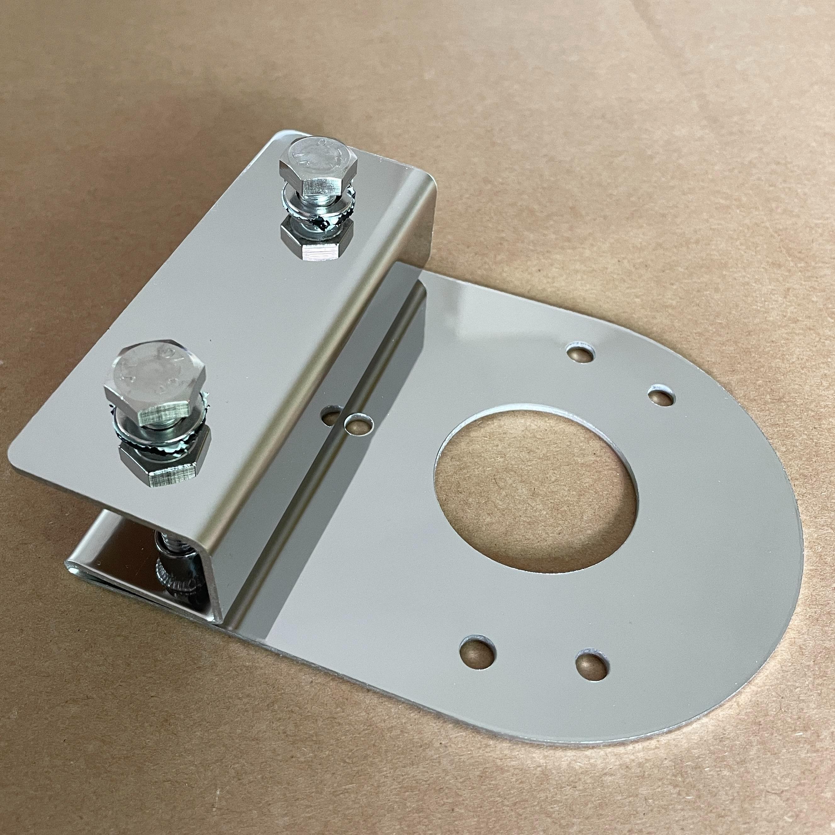 45° Angled Clamp-Mount Underbody Accent Light Brackets — 2-Pack Stainless Steel "Watermelon Light" Mounts, No-Drill Design, Suitable for Trucks & Pickups