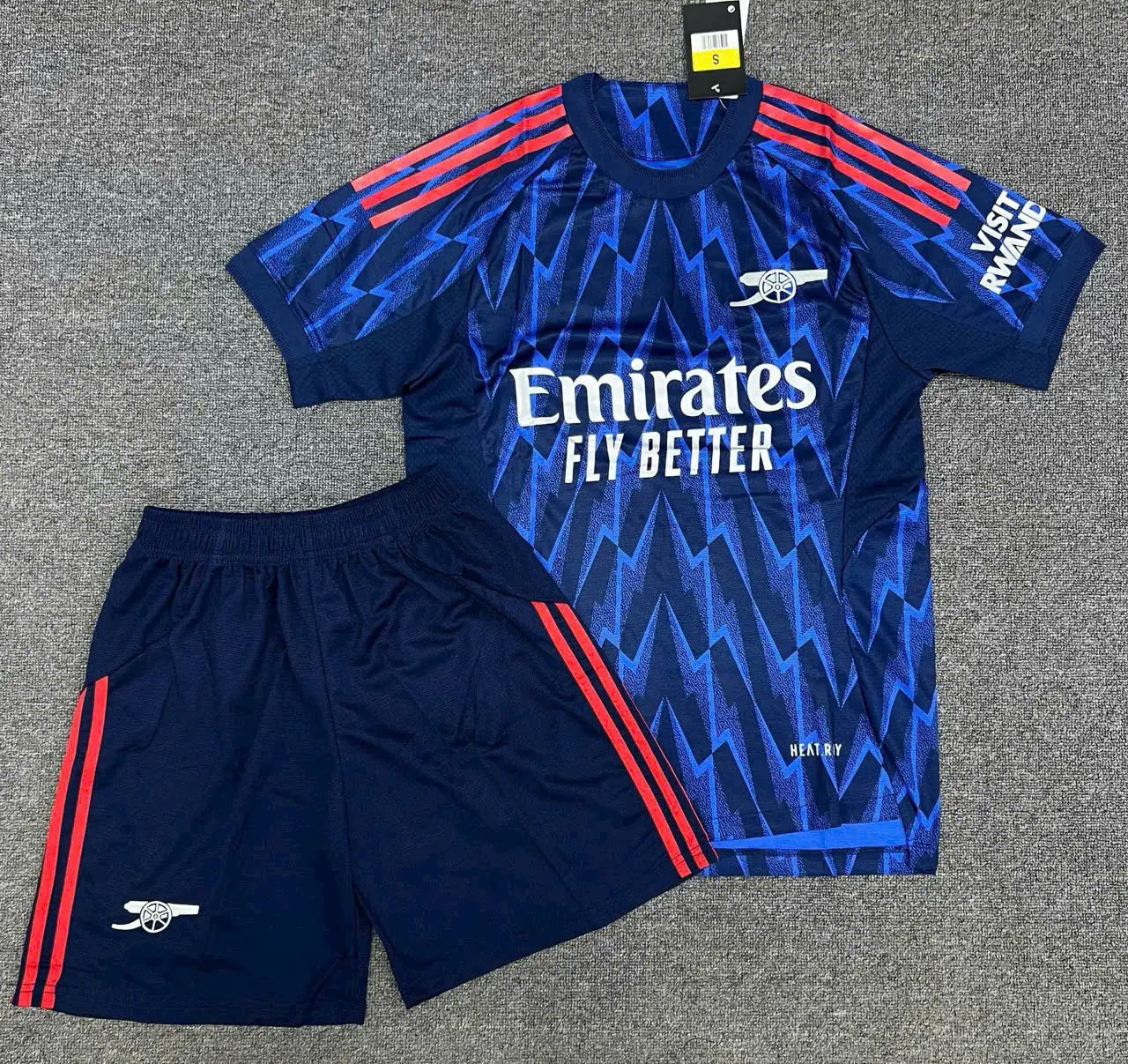 Men's Classic Football Kit - Navy With Red Stripe Edition Season 2025/2026