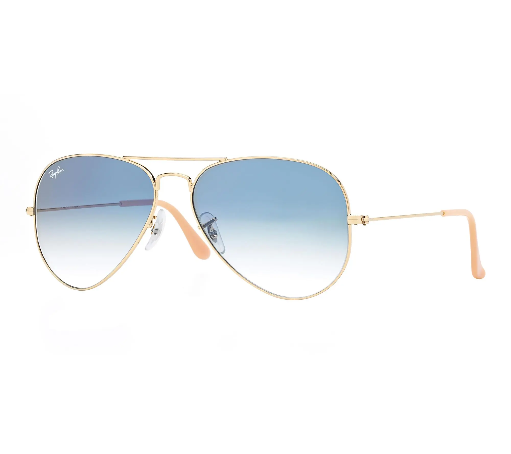 Ray-Ban Aviator Gradient Sunglasses- Polished Gold-58mm