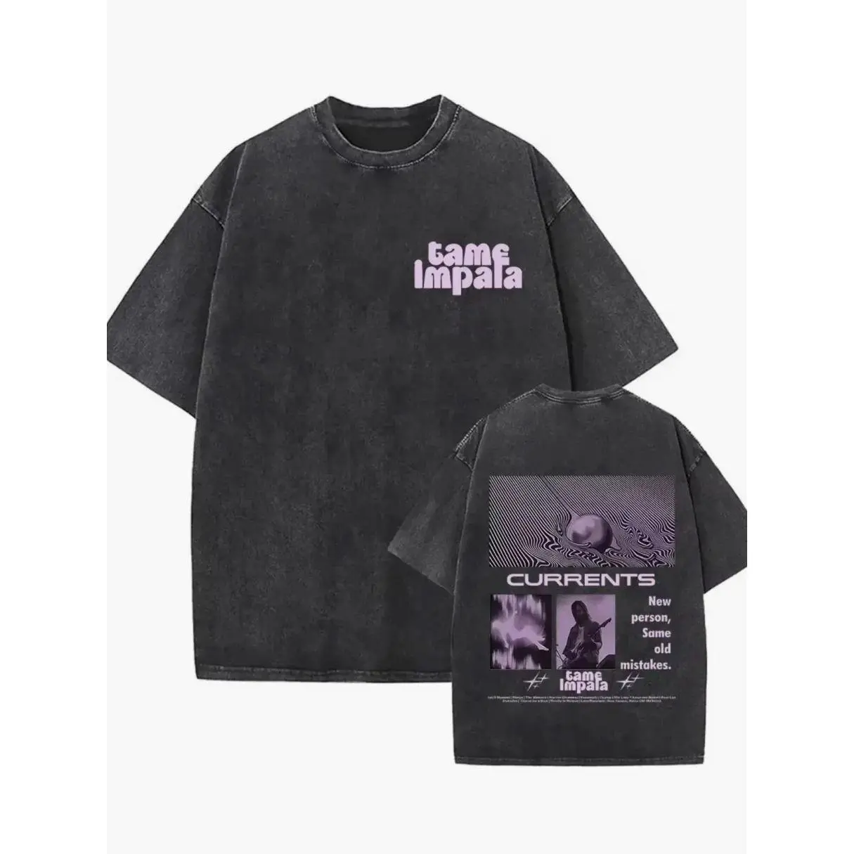 TAME IMPALA　テームインパラ　ロンT 長袖 Tシャツ 黒 ブラック SOLD Tame Impala US Tour LS Size M Tag Official Brand New