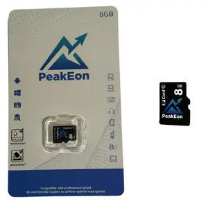 MicroSD TF Memory 8GB Card,4K/5K UHD, Waterproof, Shockproof,High Speed 130MB/s (8GB)