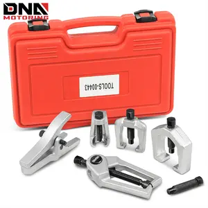 5pcs Front End Service Ball Joint Separator Set, Tie Rod Removal Tool, Pitman Arms Puller, Ball Joints, Tie Rods, w/Storage Case