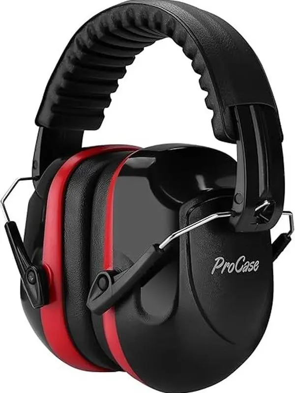 ProCase NRR 28dB Noise Reduction Foldable Adjustable Ear Muffs, Wired Noise Cancelling Headphones