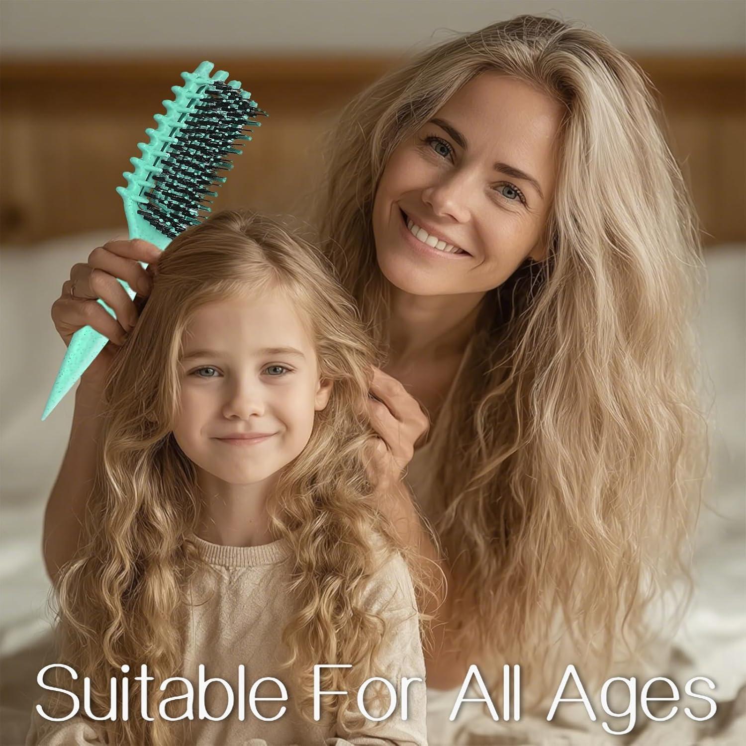 Curly Hair Brush Vented Curl Defining Brush for Effortlessly Detangling Shaping and Styling Women's Men's Curls on All Wet or Dry Hair Types, Reduces Frizz Curly Hair Brush Vented Curl Defining Brush for Effortlessly Detangling Shaping and Styling Women's Men's Curls on All Wet or Dry Hair Types, Reduces Frizz
