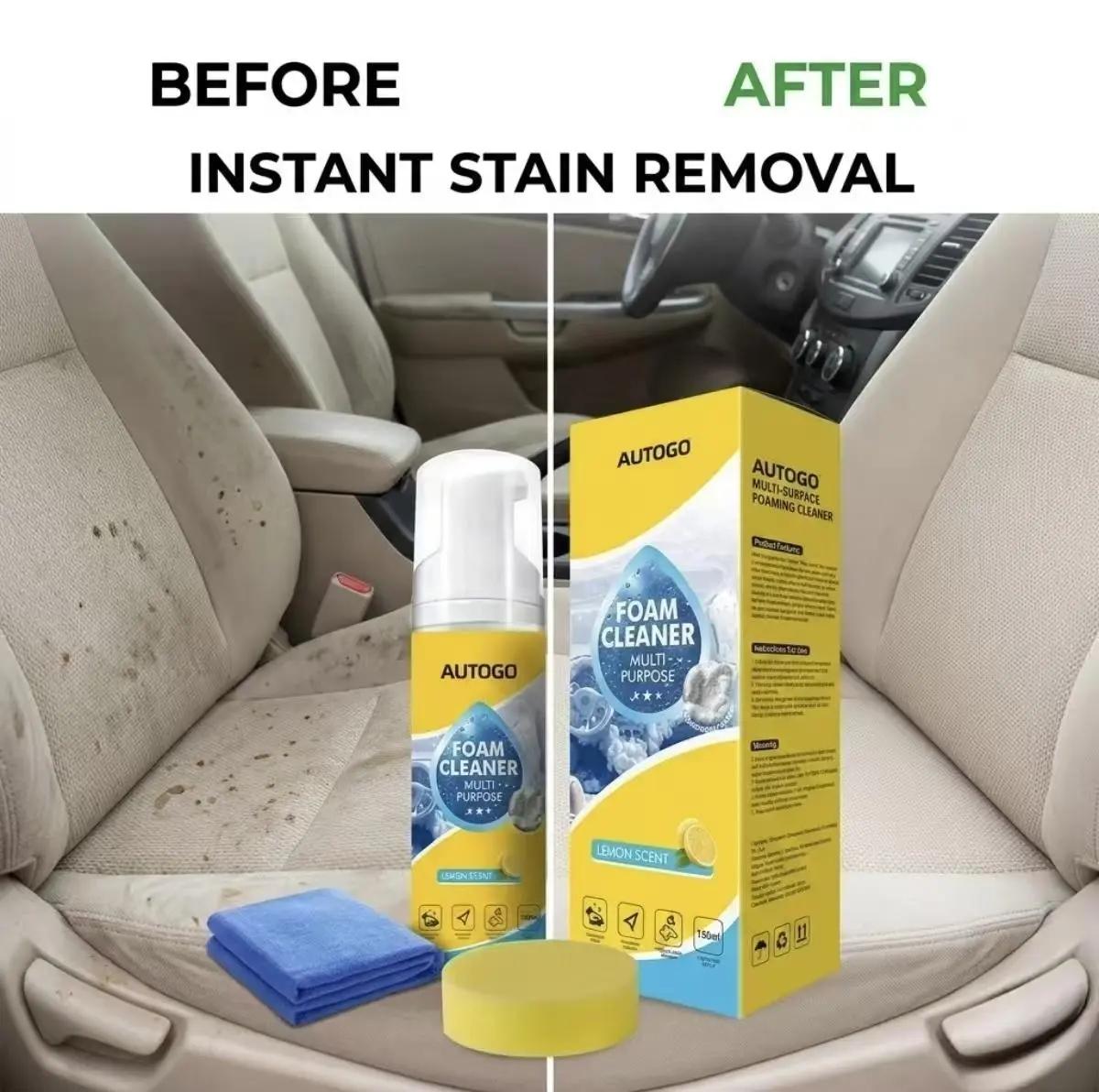 2026 New Multi-Enzyme Foam Spray Cleaner - Heavy Duty Deep Cleaning House & Car Detailing Products, Stain Removal for Car Interior & Sofa,summervibes outdoorfun