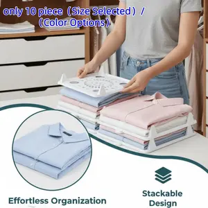 8th Gen Lazy Folding Clothes Board, Effortless T-Shirt and Shirt Folder, Home Closet Organizer, Space-Saving Design