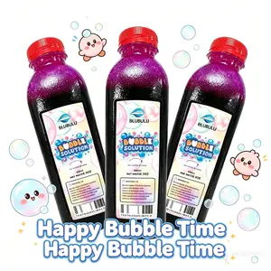 Bubble Solution Refill -  Non-Toxic All Natural Bubbles in Bulk Outdoor Toys for Bubble Gun, Bubble Machine & Bubble Wands