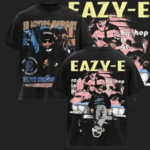 Eazy E Bonthug N Harmony T-shirt, Eazy E N.W.A Shirt, Eazy-E Shirt- Vintage Rap Hiphop Casual Fashion Graphic Tee - 100% Cotton Unisex Printed T-shirt - Music Lover Shirts