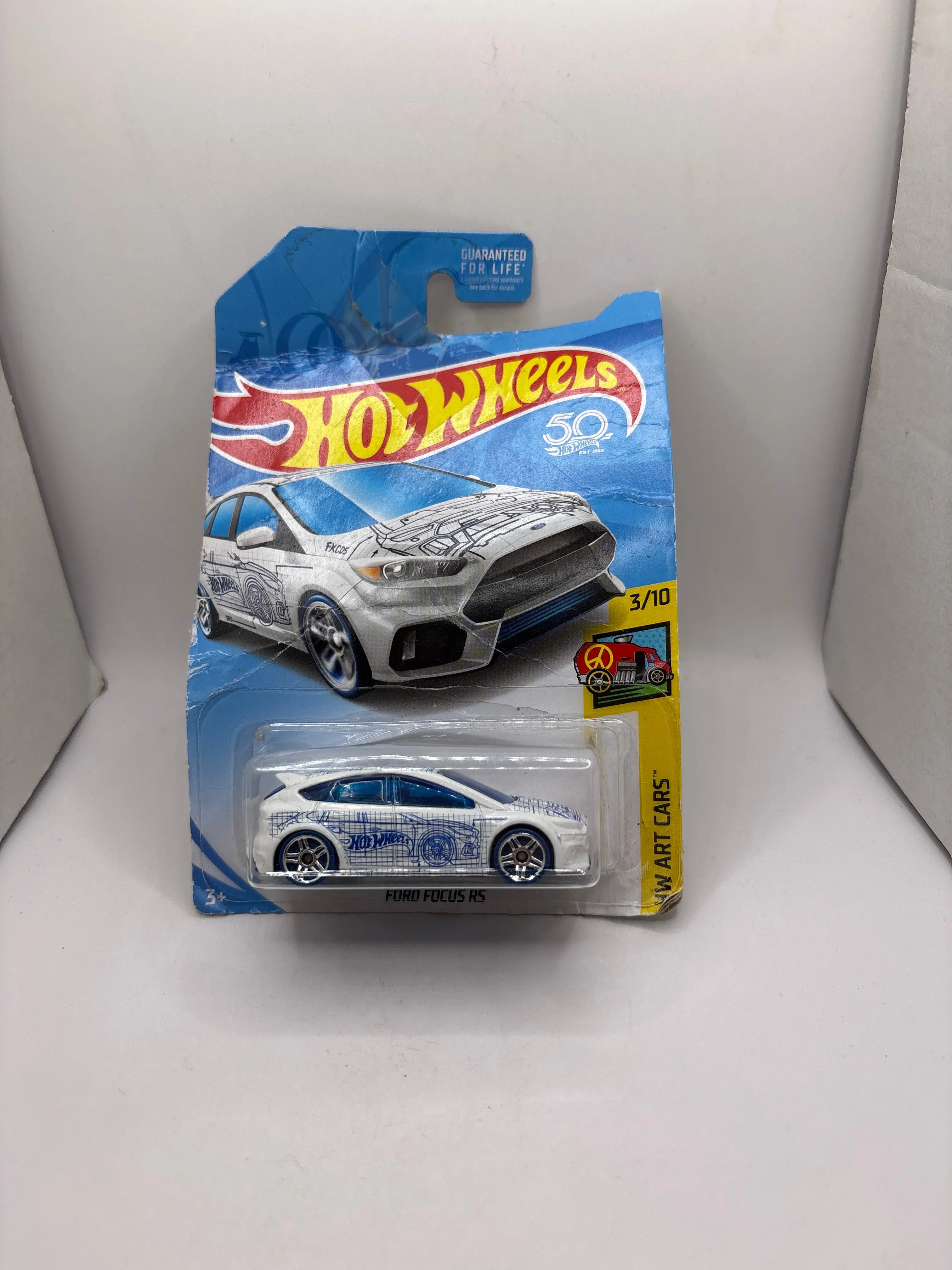 Hot Wheels Ford Focus RS Diecast white