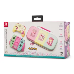 Switch PowerA Sweet Assortment w/ Wired Controller, Protection Case, and Joy-Con Comfort Grip - Pokemon