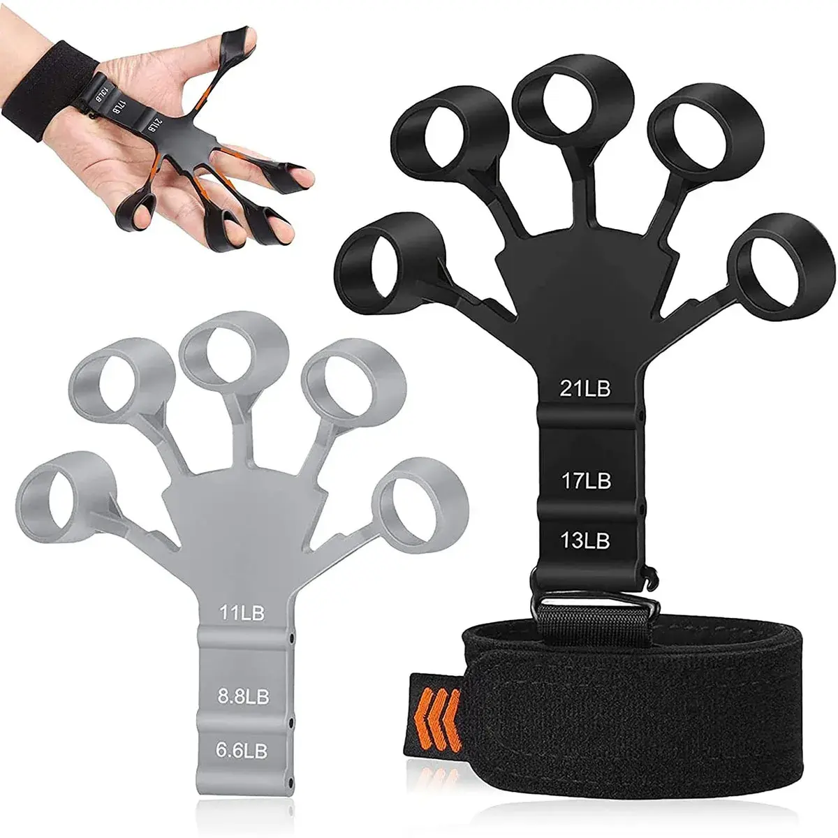 Silicone hand grip strengthner