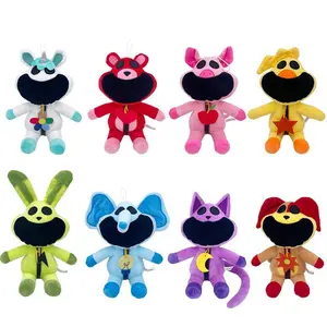 Cross-border poppy playtime smiling critters scary smiling animal dolls pink pig blue elephant