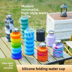 Foldable Silicone Collapsible Cup for Outdoor Sports & Travel Light and easy to carry