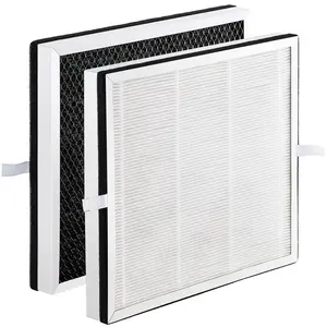 【Summervibes】VEVOR Air Purifier Replacement Filter, H13, 3-in-1 Compact & Lightweight Replacement Filter with Durable PET Pre-Filter, Easy-to-Grab Purifier Filter with Activated Carbon, Fit for Square Purifier