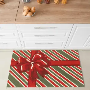 Lush Decor FRONTPORCH Indoor/Outdoor Hand Tufted Durable Area Rug - Traditional Casual Decorative  (Giftbox)