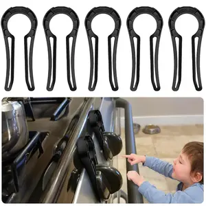 Gas Stove Safety Knob Lock Baby Proof Stove Oven Locks Kids Proof Stove Guard Clear Pack of 5