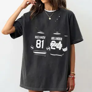 Vintage Team Hollanov Graphic Shirt, Boy Love Hockey Tee, Romance Rivalry Movie Fan Merch, Unisex Sweatshirt Inspired Heated Rivalry