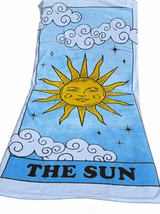 Summer Sun Beach Towel, Beach Bag Essential for a Fun and Tan Summer 2024 Cotton Lightweight beach towel Unisex Pack