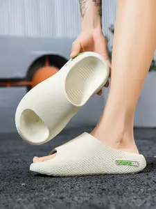 Men's Cloud Cushion Shock Absorption Arch Support Sandals, Soft Elastic Feel, Outdoor & Home Wear, Anti-Slip Beach Slippers