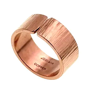 10mm Chased Copper Cuff Ring