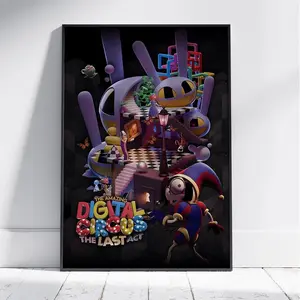 The Amazing Digital Circus The Last Act Movie Unframed Poster, Wall Art Print, Cartoon Room Decor Gift