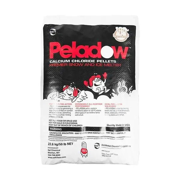 Peladow Calcium Chloride Pellets - Fast-Acting and Powerful Ice Melter