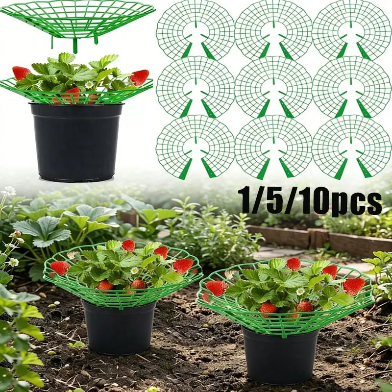 Strawberry Watermelon Plant Stand, 3 Robust Garden Support Rack, Open Drainage System, Space-Saving Crop Holder, Easy Assembly, Strawberry Planter, Plant Supplies