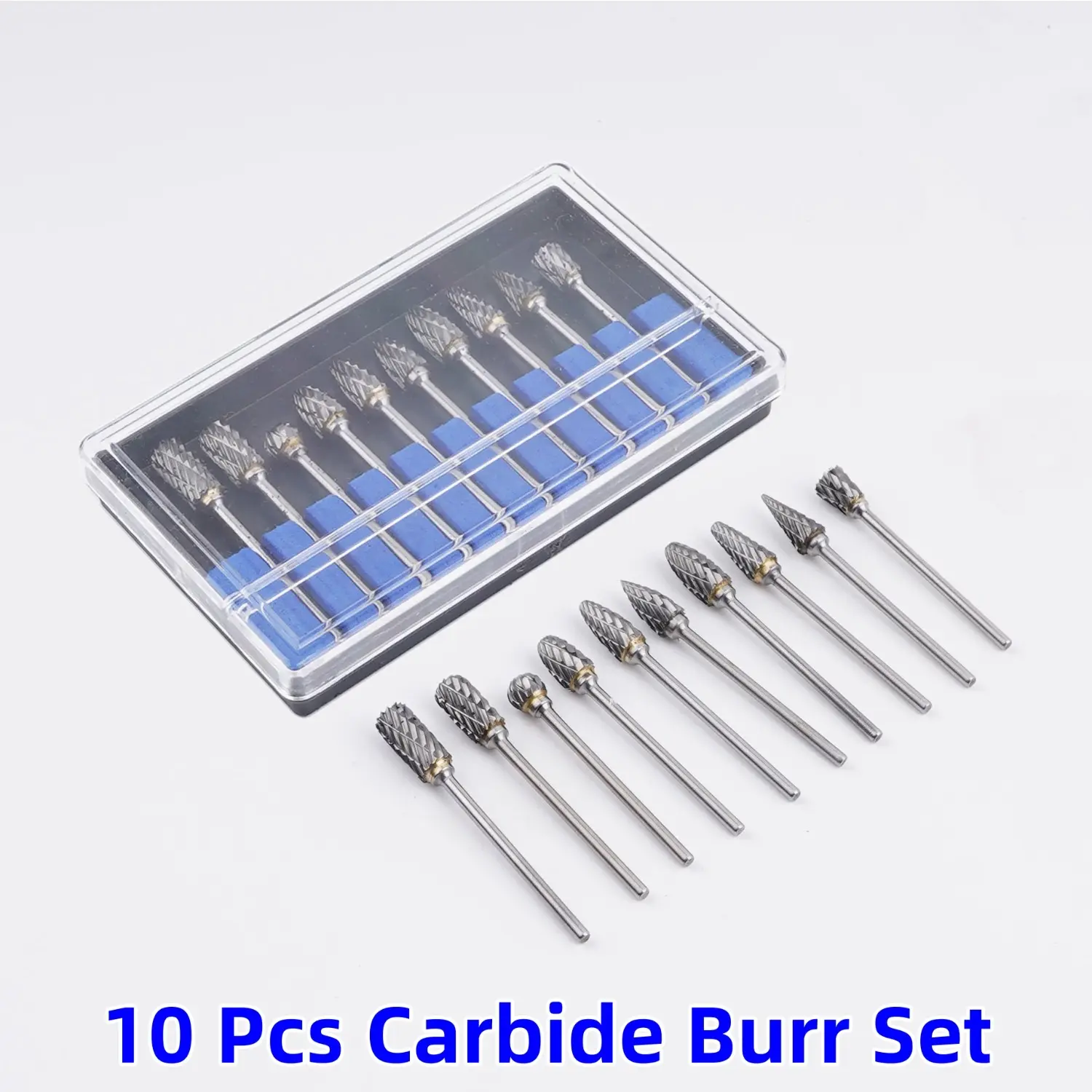 A Set of 10 Pcs Premium Heavy Duty Rotary Files,Aesthetic Double-Cut Deburring Bit Kit,Cozy Workshop Improvement Tools Gift for Welder,Mechanic & Dad,Fathersdaygift,Tools & Hardware