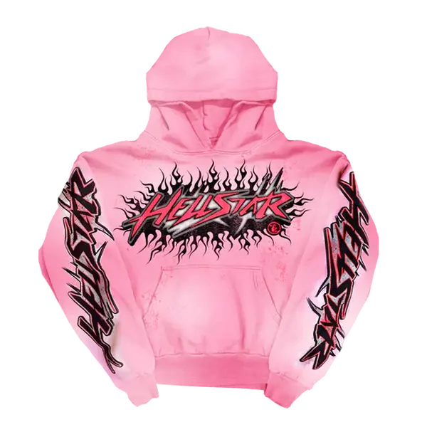 pink hellstar zip up hoodie - TikTok Shop