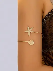 2026 New Arm Ring Bracelet Starfish Shell Design Bohemian Beach Style Body Jewelry Accessory