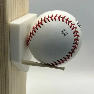 Wall Mount Ball Display Holder | Baseball & Softball Display Rack | Minimalist Sports Keepsake Holder | Flush Wall Mount