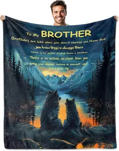 Gifts for Brother, Brother Gifts, Birthday Gifts for Brother, Best Brother Gifts from Sister, Brother Blanket, Gifts for Adult Brothers, Big Brother Gift, Brother of The Bride Gifts