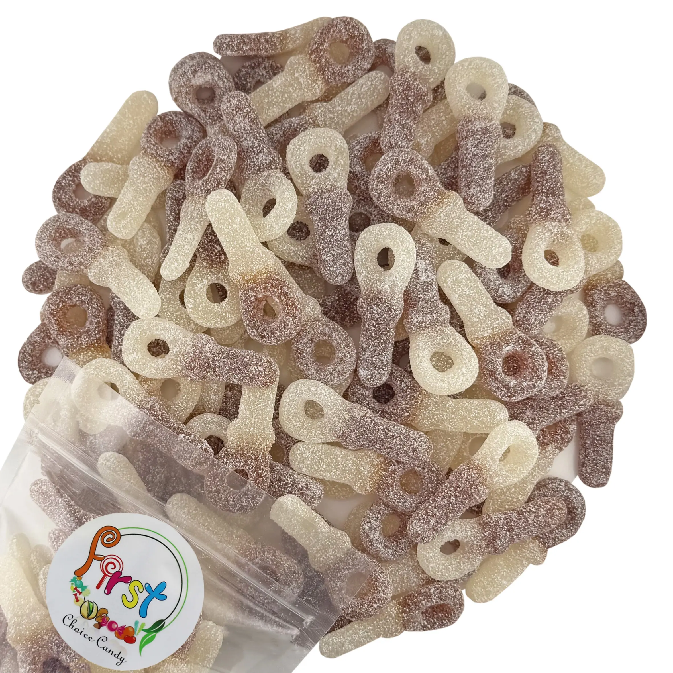 Swedish Gummies Sour Pacifiers Fizzy Chewy Candy Cool Cola | 2 Pound