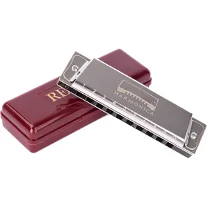 Harmonica Key of C, 10 Holes Diatonic, Professional Tone, Blues & Folk, Durable Design with Protective Case for Professional Player & Beginner,  for Family, Friends, Adult, Students
