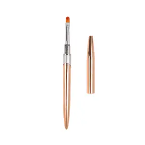 VOCOSTE Round Head Nail Brush Rose Gold Tone Silver Tone 1 Pc