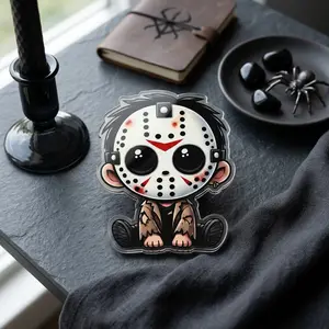 Cute Horror Mask Phone Grip, Acrylic Phone Holder Stand, Expandable Grip Compatible with iPhone, Samsung & Most Smartphones