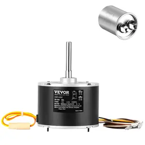 VEVOR Condenser Fan Motor 5KCP39BGS069S, 5KCP39BGY915S, 1/10 HP 208-230V, 1100RPM, OEM Standard Upgraded Replacement Condenser Motor Reversible Rotating, Explosion-proof CBB65 5μF/370V Capacitor