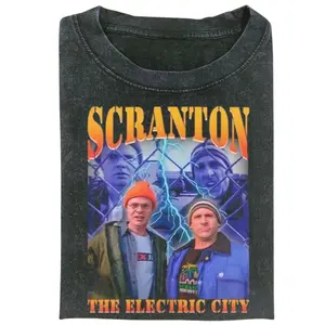 The Office Scr*nton Electr1c City Graphic Tee, Retro Comedy Show Vintage Shirt, 90s Style Graphic Tee, Funny Dwight and Michael Tee, Aesthetic Vintage Tee, Gift for Men, Gift for Women