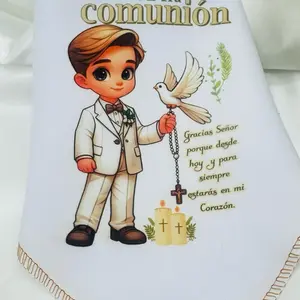 12pcs First Communion Decorative Napkins - Festive Party Favors for Communion Celebrations