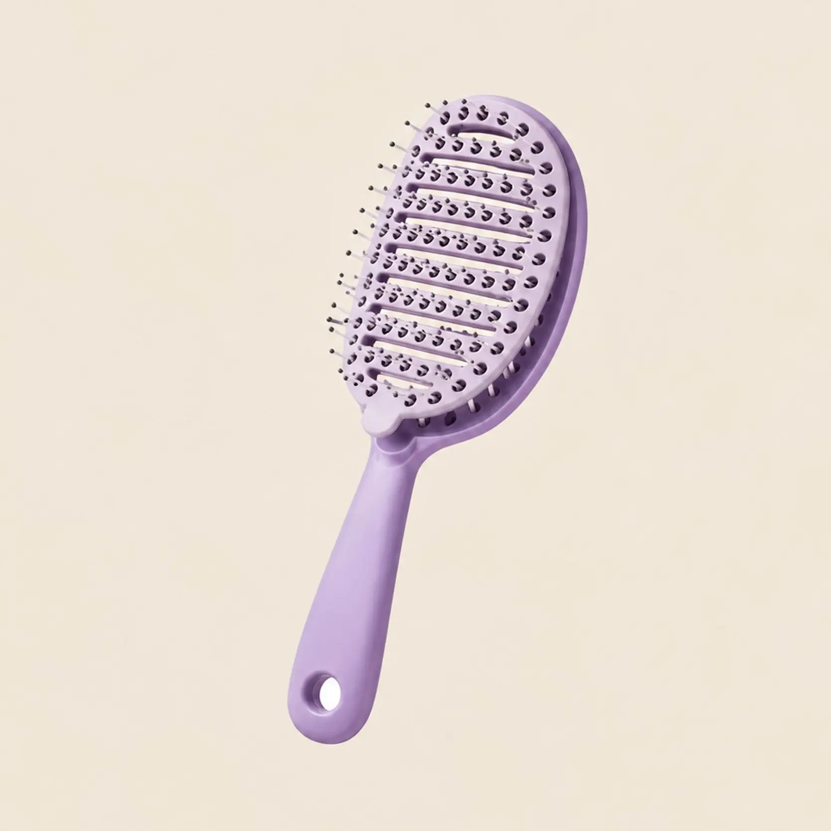 Unisex Silicone Detangler Hairbrush - Portable, Tangle Free Hair Tool, Extended Thick Bristles, Self-Cleaning, Multiuse Wet-Dry Home Supply, Christmas Gift Idea