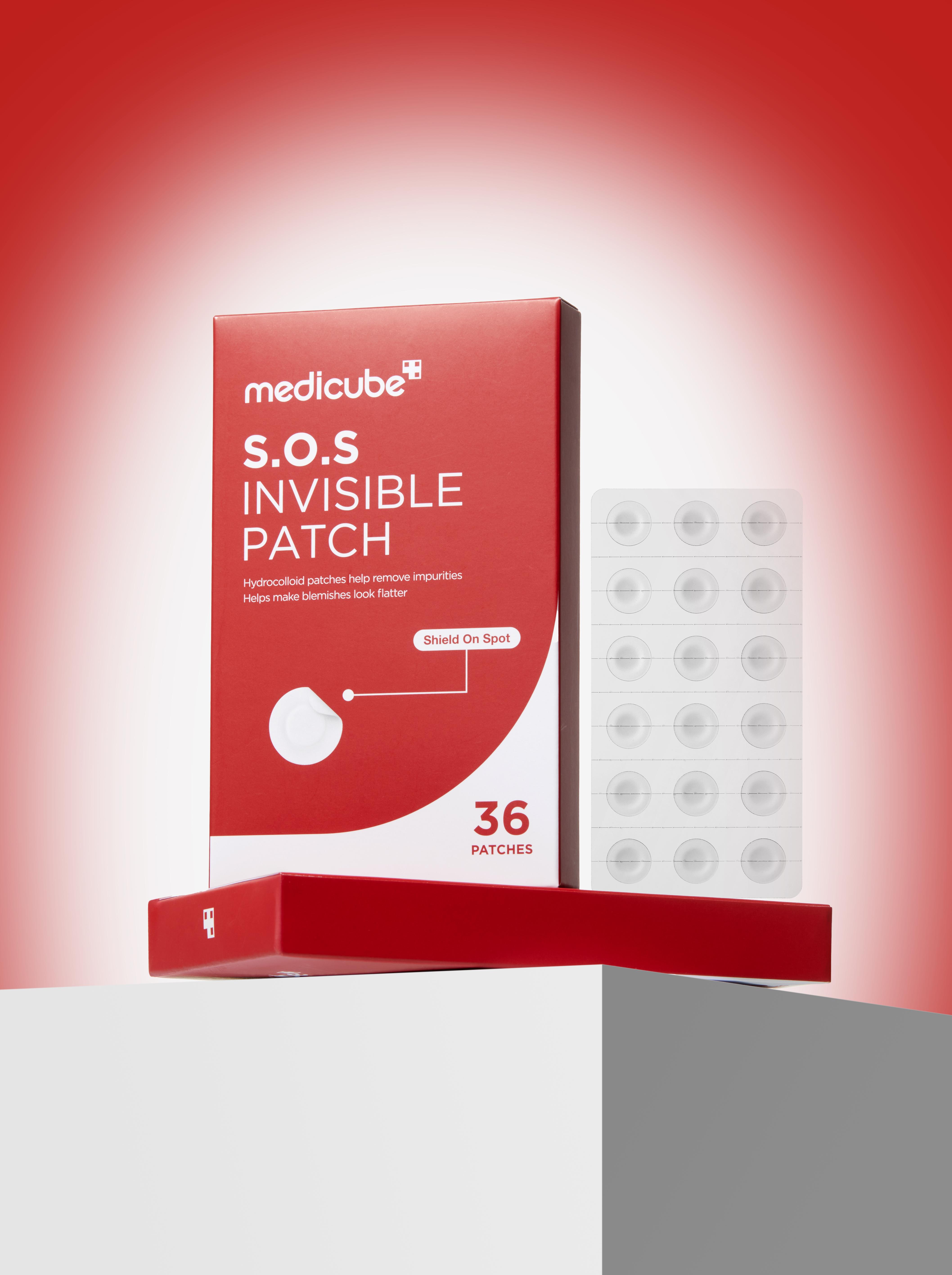 [NEW] [medicube] S.O.S Invisible Patch | Ultra-Thin Hydrocolloid Patch | Spot Care with Salicylic Acid, Tea Tree Oil | Invisible Cover, Absorbs Gunk, Non-Comedogenic Tested | Korean Skincare, 36 Count