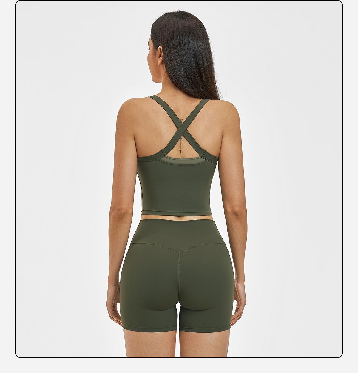 MFVIM Women's 2-Piece Sleeveless Color-Block Tank Tops & High-Waisted Above-the-Knee Shorts Yoga Workout Set, Comfortable Stylish Sportswear for Everyday Wear & Active Lifestyle, Ideal Gift for Women