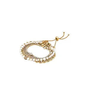 Ettika Chain Bracelet Set in Gold