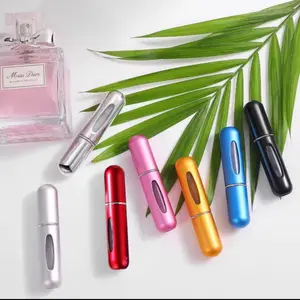Perfume Travel Refillable Mini Spray Bottles - Portable Mini Refillable Perfume Atomizer Bottle Spray, Scent Pump Case for Travel and Everyday Carry