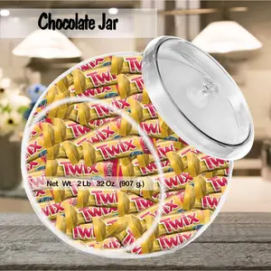 Chocolate Candy Bundle (2 Lbs) of Twix Chocolate Individually Wrapped Fun Size Bulk Chocolate Jar