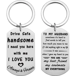 Drive Safe  for Him, I Love You Gifts for Husband Birthday Anniversary Christmas Valentine's Day from Wife