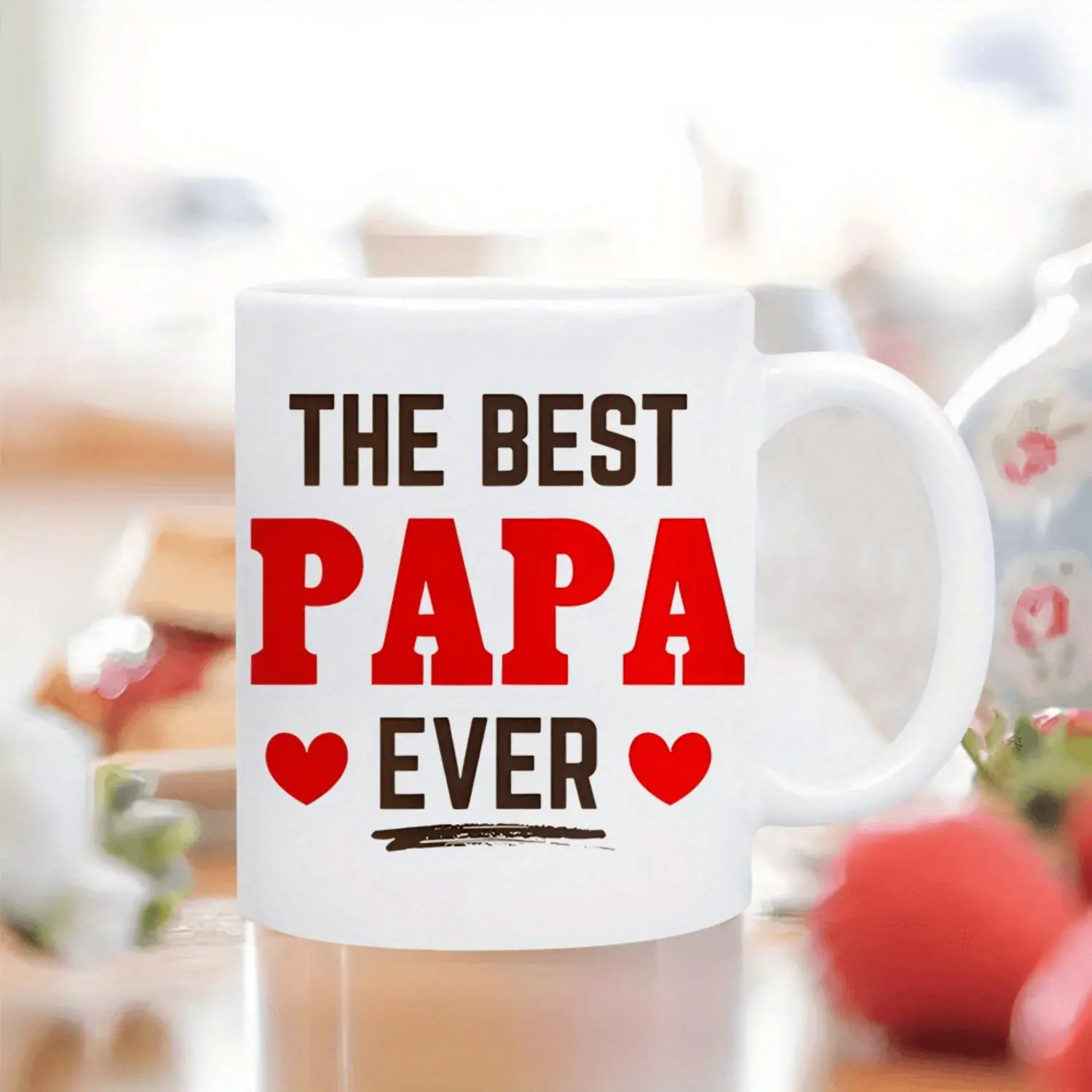 Best Dad Ever" Ceramic Coffee Mug - Insulated, Reusable, Microwave Safe - Perfect Father'S Day Gift for Papa, Father'S Day Gift Mug | Heartfelt Gift | Ceramic Mu