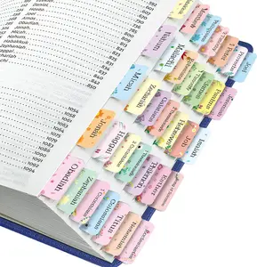 Bible Tabs, 75 Tabs, Laminated Bible Index Tabs for Women and Men, Bible Book Tabs for Easy Navigation, Large Print Easy to Read (Floral)