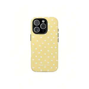 Yellow Polka Phone Case - Protective Glossy Hardcover,Suitable For IPhone 17 Air