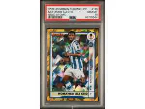 2022 Topps Merlin Chrome UEFA Club Competitions Gold Atomic Mohamed-Ali Cho #123 /50 PSA 10